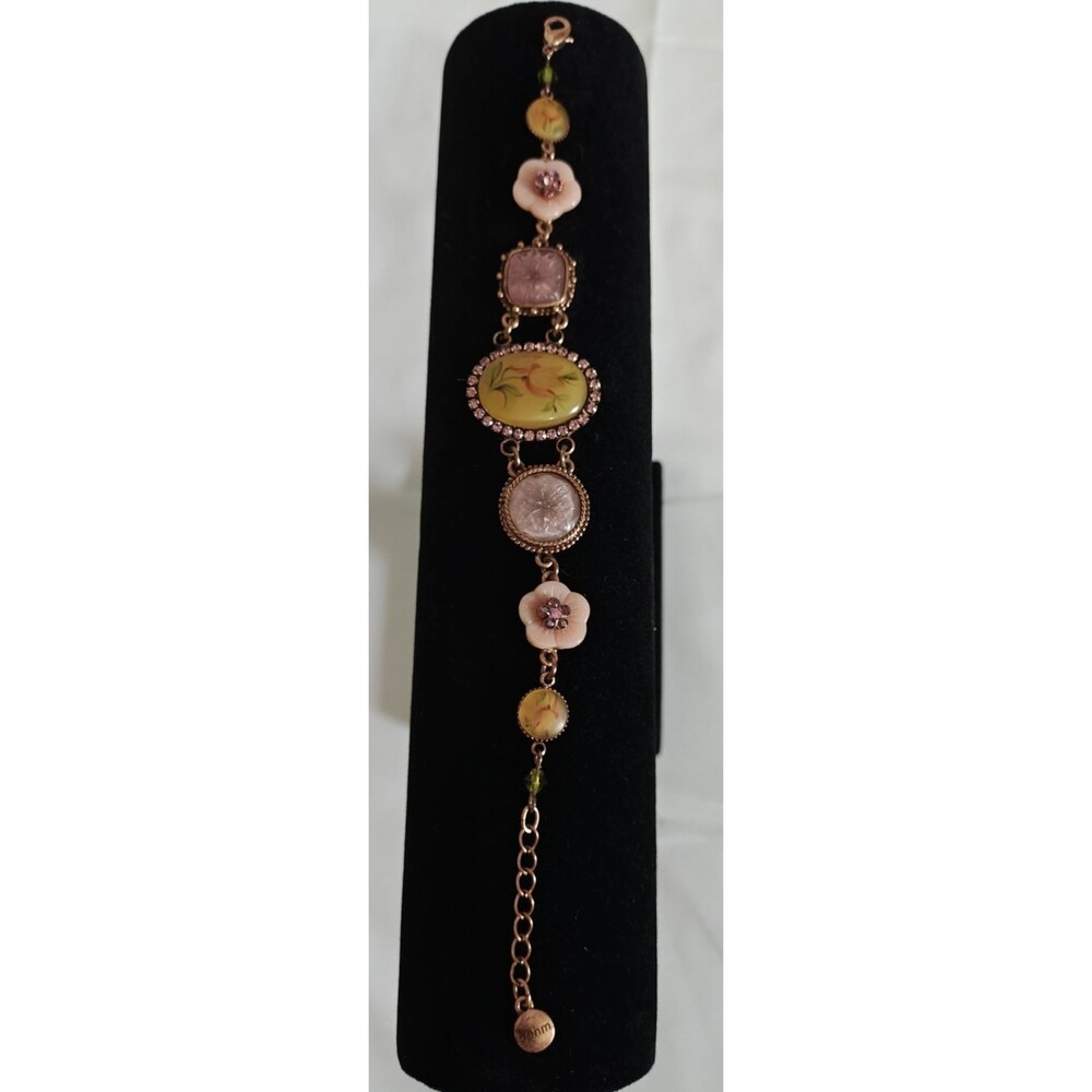 Bohm  Vintage Floral Cameo  Bracelet